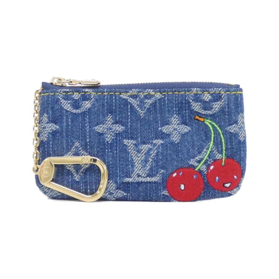 LOUIS VUITTON ポシェットクレ モノグラム デニム　キーケース ルイヴィトン モノグラム チェリー デニム(LV x TM カードキーケース