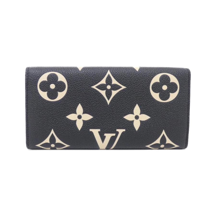 美品LOUIS VUITTON ポルトフォイユ・エミリー M83138 ルイヴィトン バイカラー モノグラム アンプラント ポルトフォイユ
