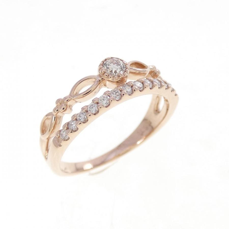 K10PG ダイヤモンド リング 0.13CT : KOMEHYO ONLINESTORE Yahoo!店