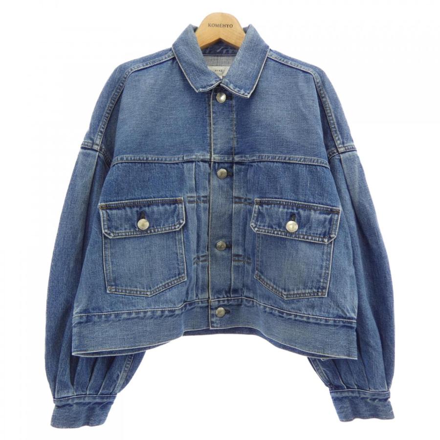 美品 HYKE ハイク デニムジャケット Gジャン バルーンスリーブ サイズ1 ハイク HYKE バルーンスリーブ デニムジャケット : KOMEHYO