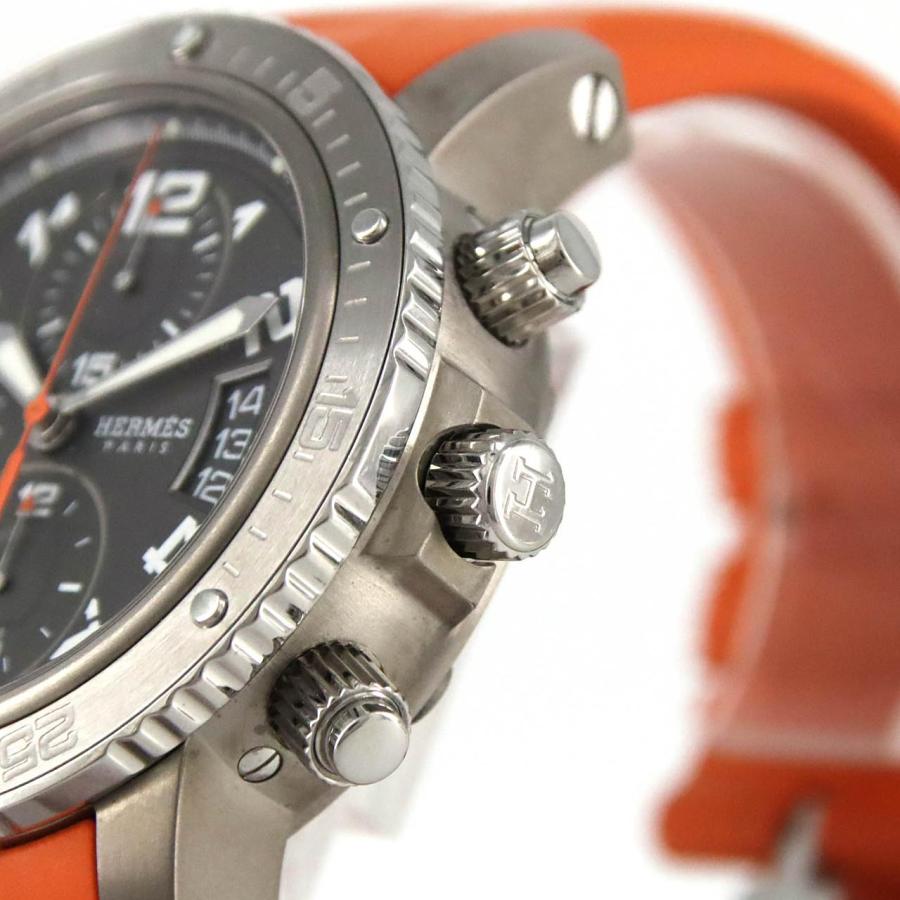 ノーメンテナンス還元価格】エルメス クリッパーダイバークロノグラフ