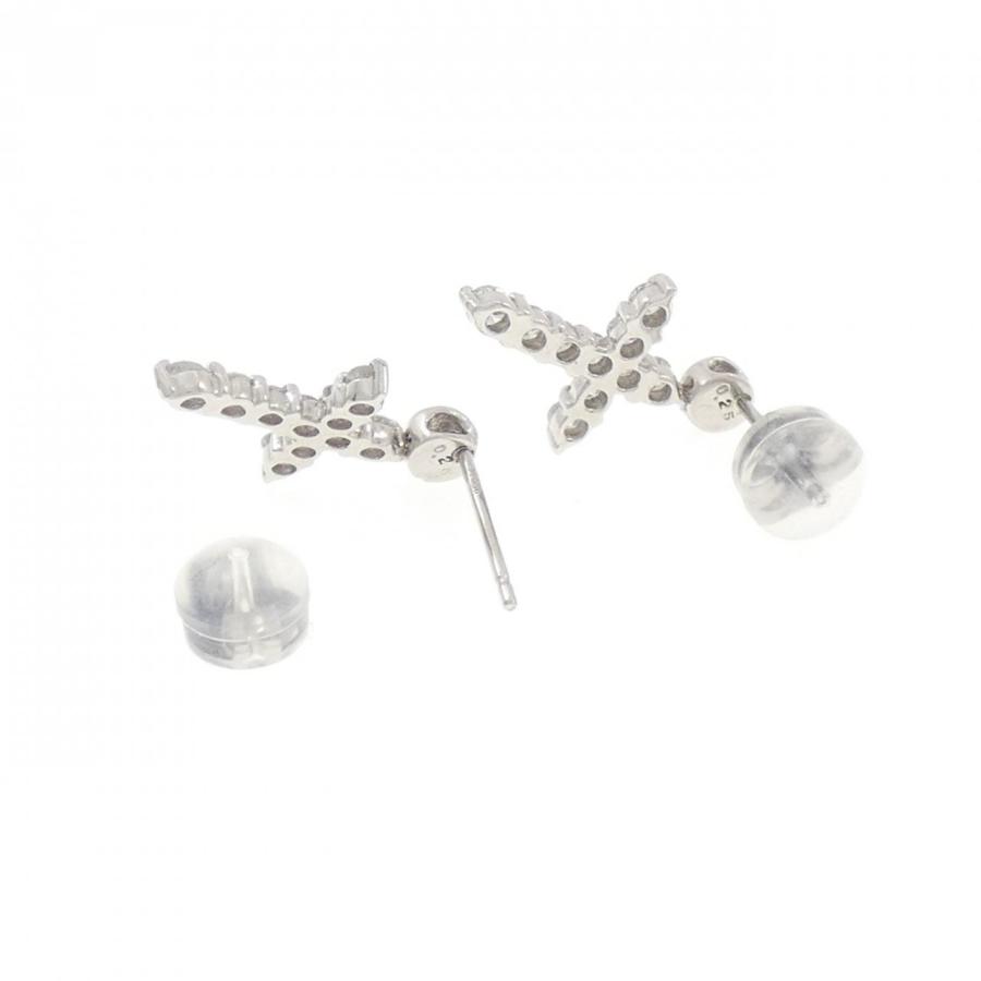 PT900 クロス ダイヤモンド ピアス 0.50CT : KOMEHYO ONLINESTORE