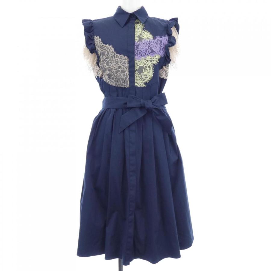 在庫限りッ アウトレット Blumarine ブルマリン ワンピース ニットワンピース ネイビー レース 在庫限りッ アウトレット Traverserdl Com