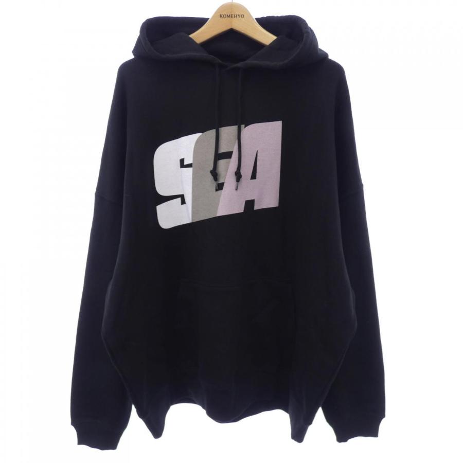 美品 ウィンダンシー 黒 長袖 パーカー 希少品 レア 中古・古着通販】WIND AND SEA (ウィンダンシー) パーカー