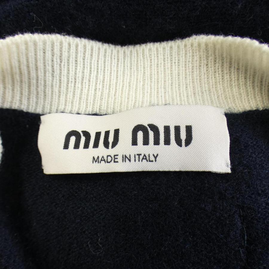 正規品　icチップ搭載型　miu miuカーディガン　ロゴ　NFCタグ ミュウミュウ MIU カーディガン : KOMEHYO ONLINESTORE Yahoo!店