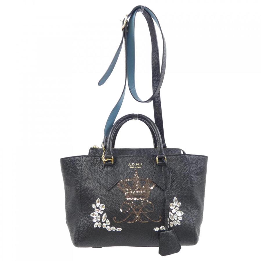 【未使用】A.D.M.J エーディーエムジェイ ハンドバッグ 鞄 黒 ブラック エイディエムジェイ ADMJ BAG : KOMEHYO ONLINESTORE Yahoo!店 - 通販