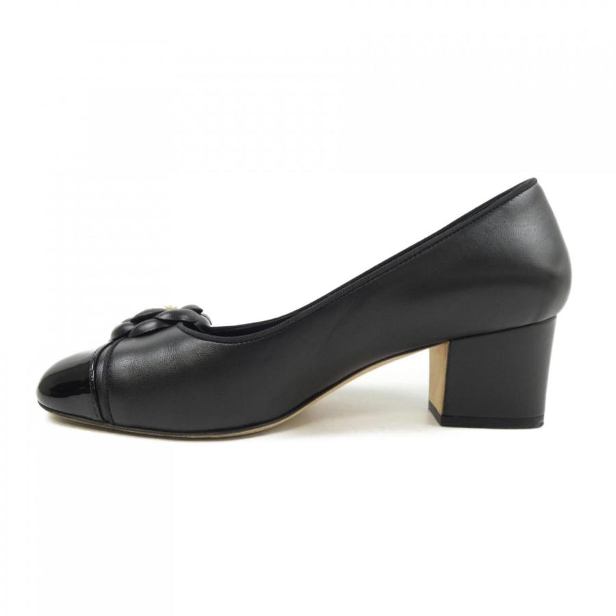 極美品　シャネル　ブラック　パンプス　24.5 38 1/2 シャネル CHANEL パンプス : KOMEHYO ONLINESTORE Yahoo!店 - 通販