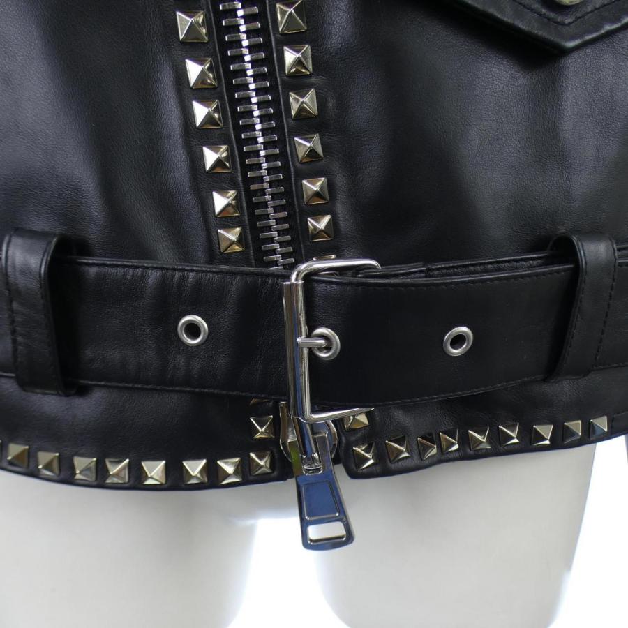 valentino ブラックレザージャケット VALENTINO ライダース レザージャケット ブラック (VALENTINO