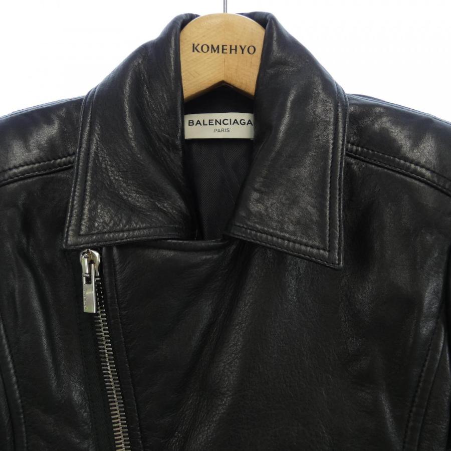 バレンシアガ BALENCIAGA レザーライダースジャケット
