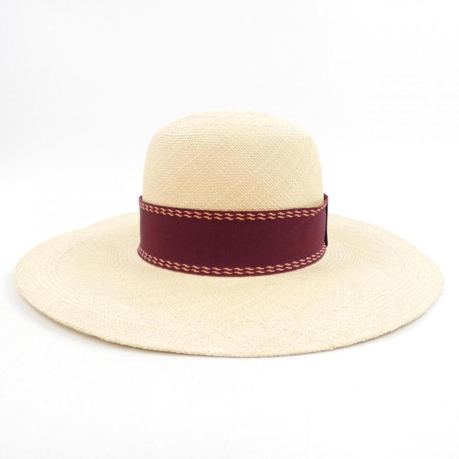 エルメス HERMES ハット HERMES エルメス ハット 茶x黒 56