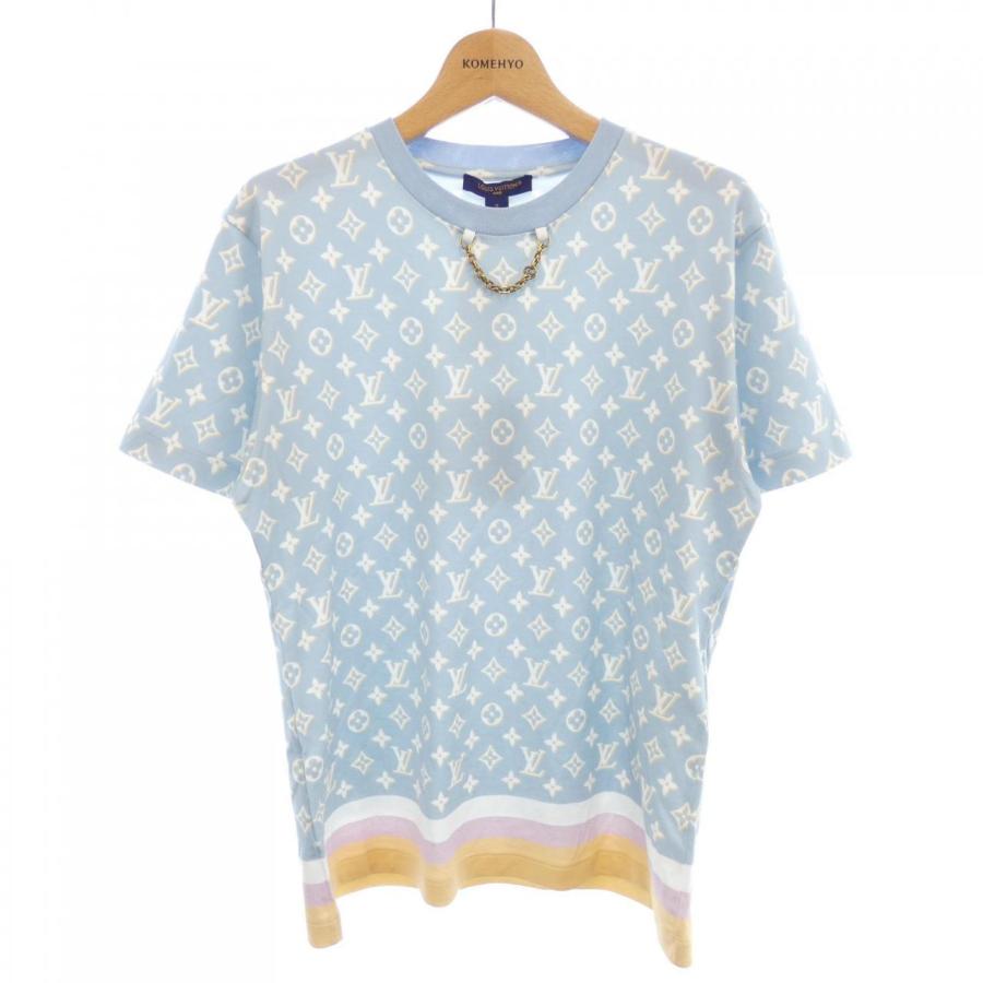 【新品未使用】ルイヴィトン モノグラム ストライプアクセントTシャツ XXL ルイヴィトン LOUIS VUITTON ストライプアクセント モノグラム