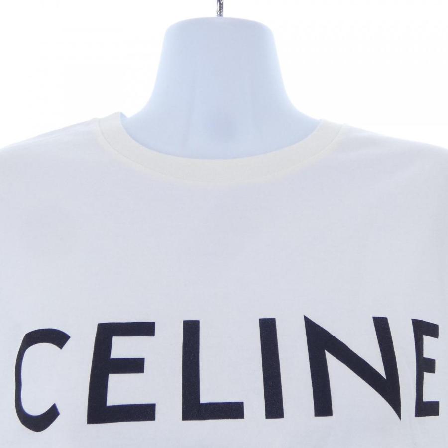 セリーヌ CELINE CELINEプリント クロップドTシャツ 2X761671Q Tシャツ_4