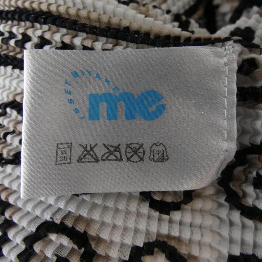 レディース 最終価格 イッセイミヤケ ミー Me グレー 稲妻模様 Tシャツ