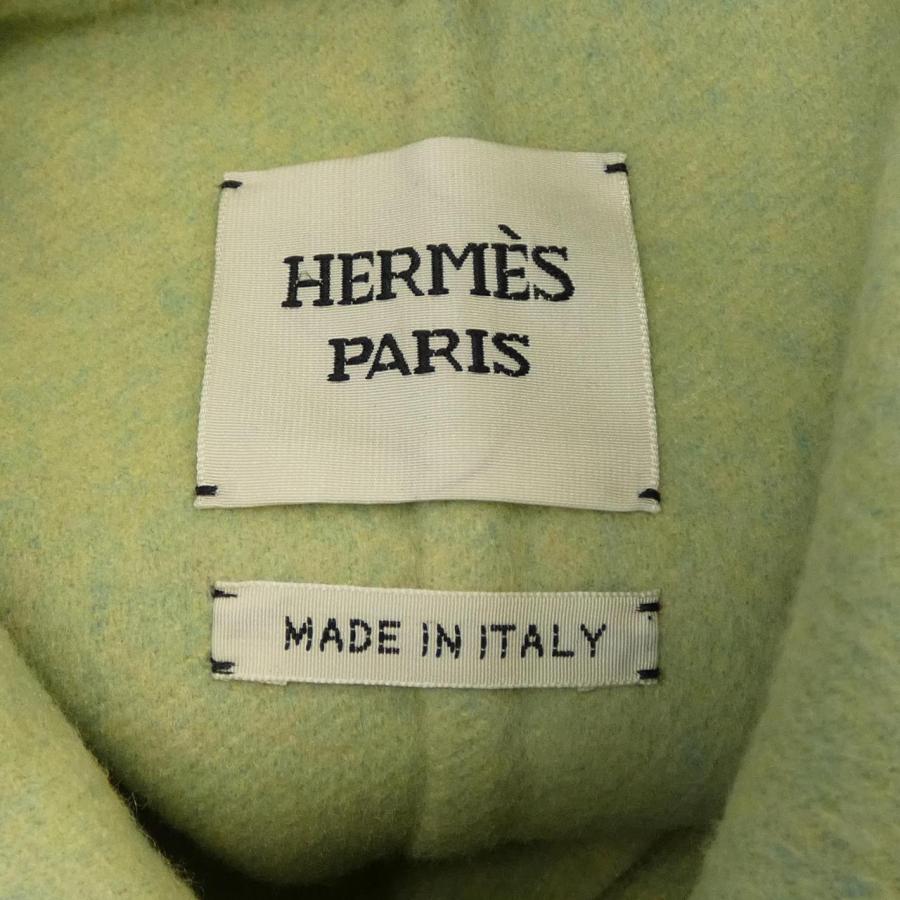 エルメス HERMES クルードセル ラムスキンボタン ダブルフェイス 4H0101DA ロングベスト_3