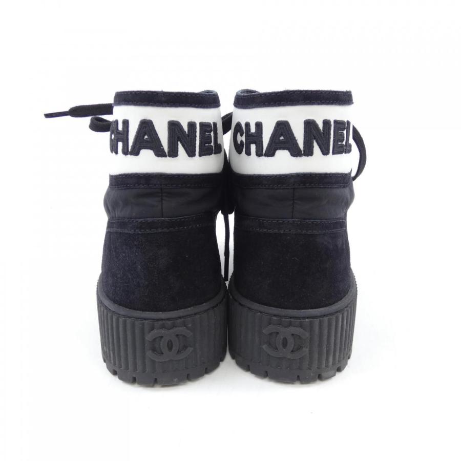 CHANEL ベージュ/黒 レースアップスニーカー37サイズ シャネル CHANEL レースアップ LACE UP G38091Y55624 スニーカー