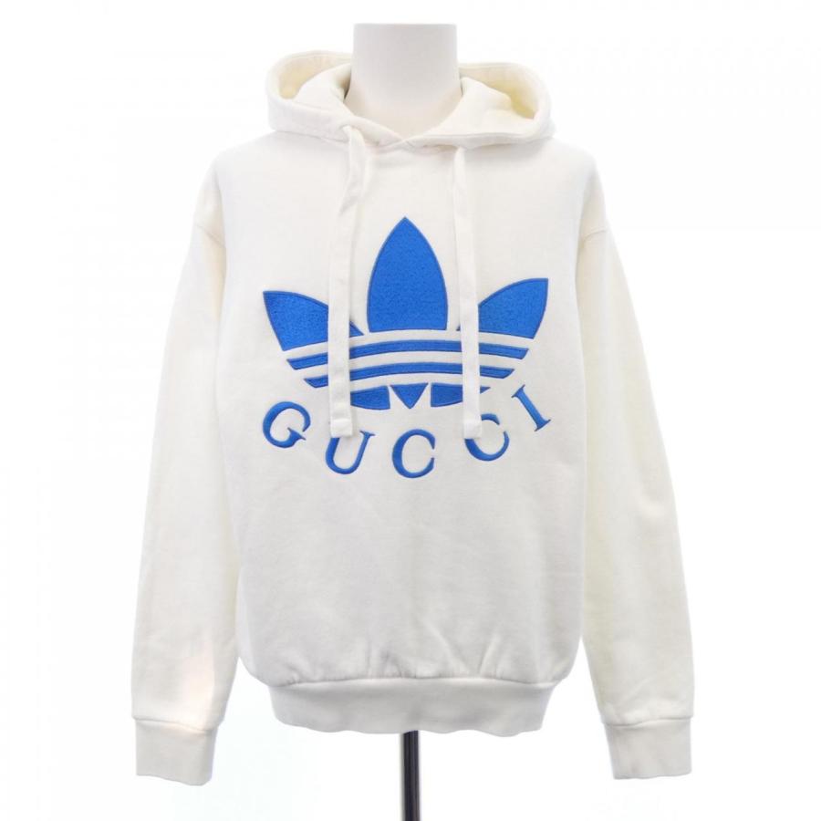 グッチ GUCCI  トレフォイルエンブロイダリー 702607 XJEDA パーカー グッチ GUCCI ADIDAS トレフォイルエンブロイダリー 702607 XJEDA