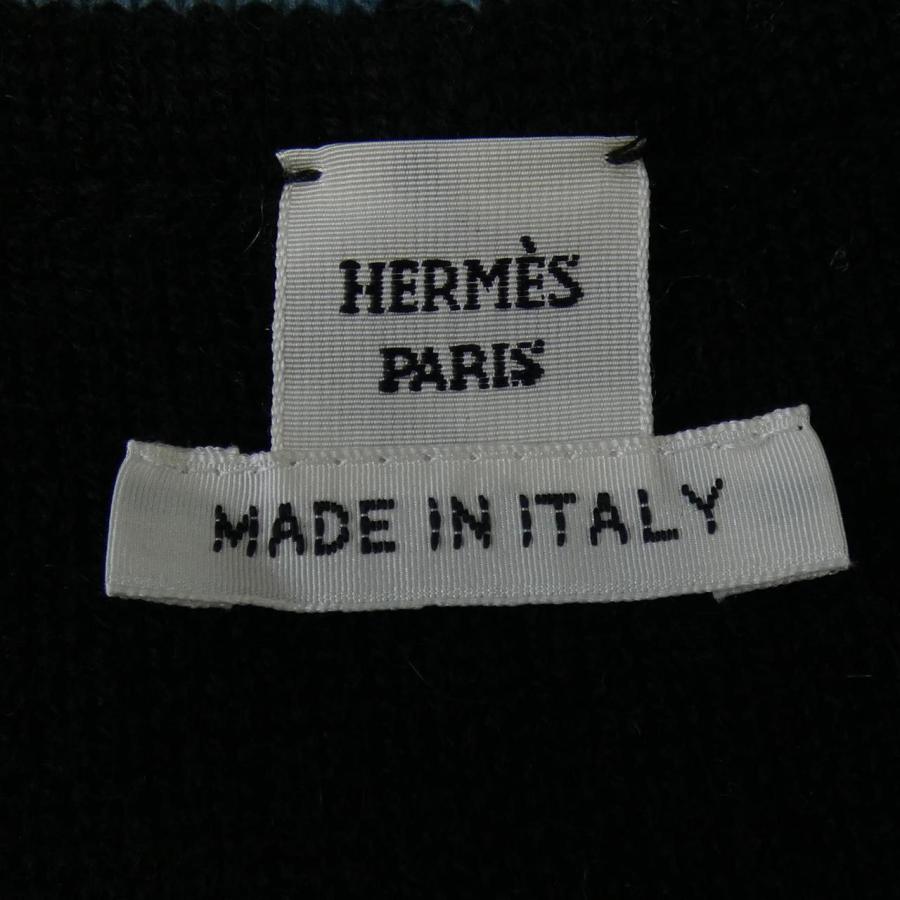 エルメス HERMES LETTRES EQUESTRES 4H2125D8 ロングカーディガン
