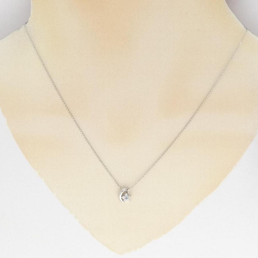 PT900/PT850 フラワー ダイヤモンド ネックレス 0.08CT : KOMEHYO 