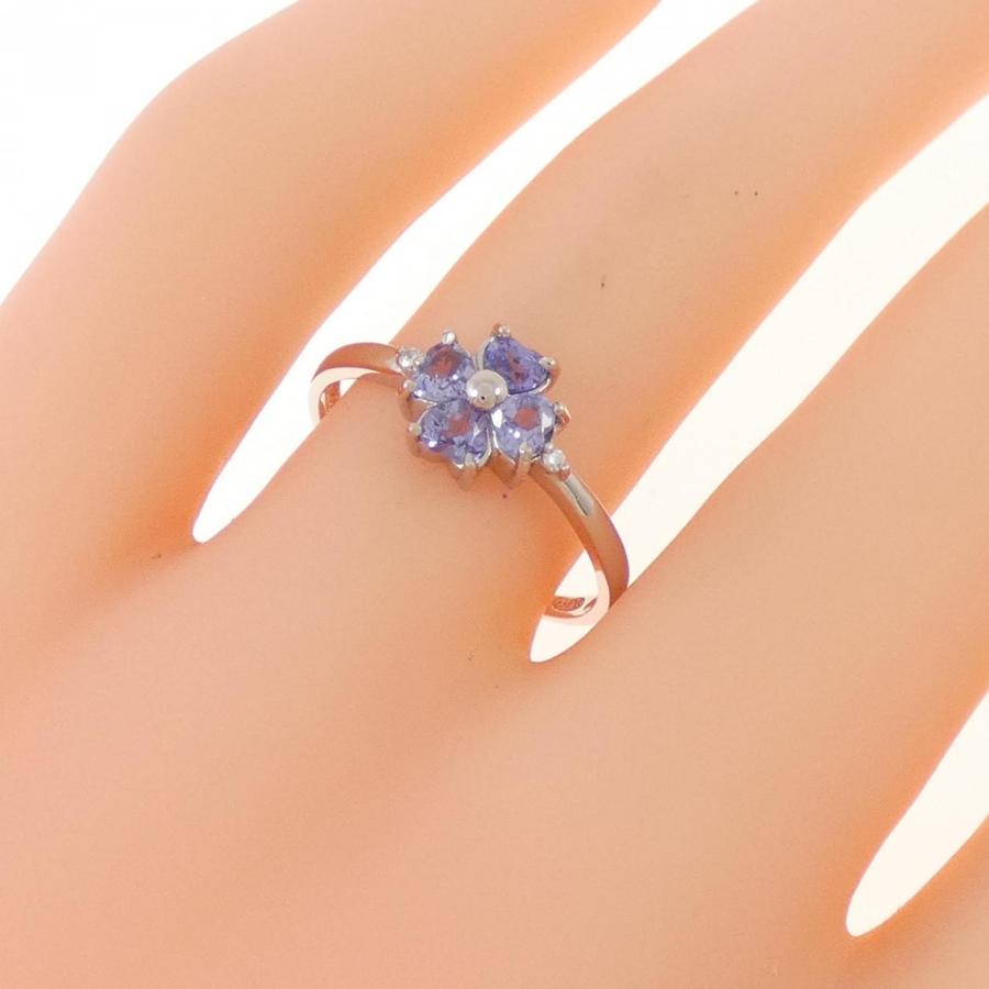 PT900 フラワー タンザナイト リング : KOMEHYO ONLINESTORE Yahoo!店 