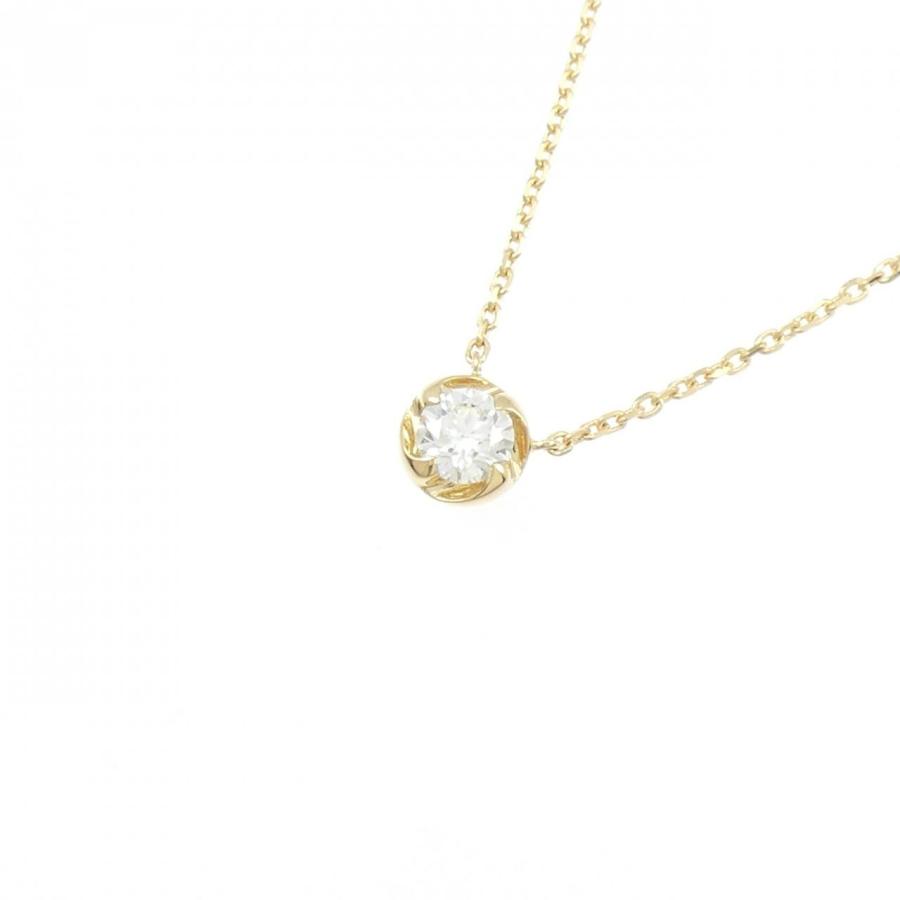 K18YG ダイヤモンド ネックレス 0.31CT F SI1 3EXT