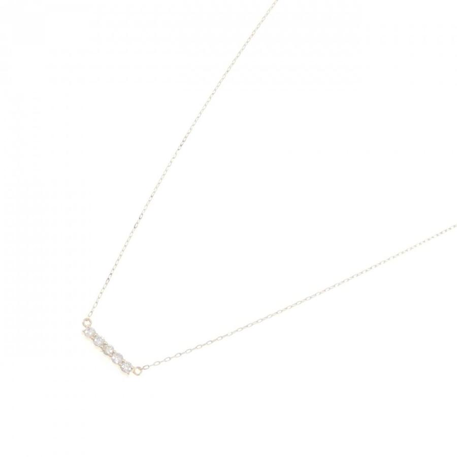 K10YG ダイヤモンド ネックレス 0.08CT