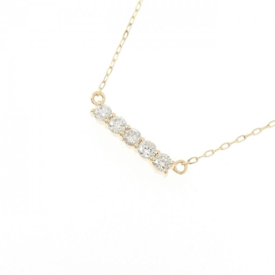 K10YG ダイヤモンド ネックレス 0.08CT