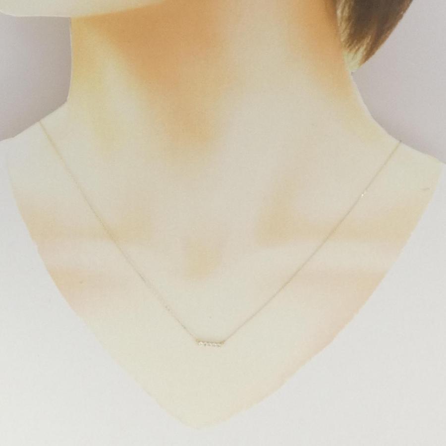 K10YG ダイヤモンド ネックレス 0.08CT