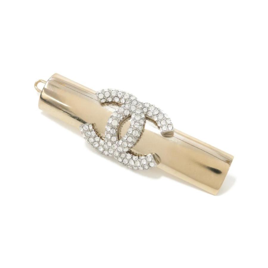 CHANEL バレッタ スワロフスキー-