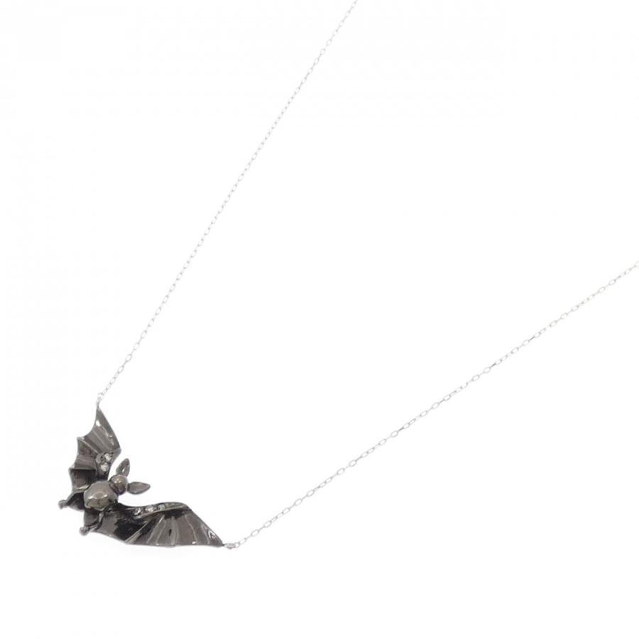 K18BG/K18WG コウモリ ダイヤモンド ネックレス 0.03CT : KOMEHYO 