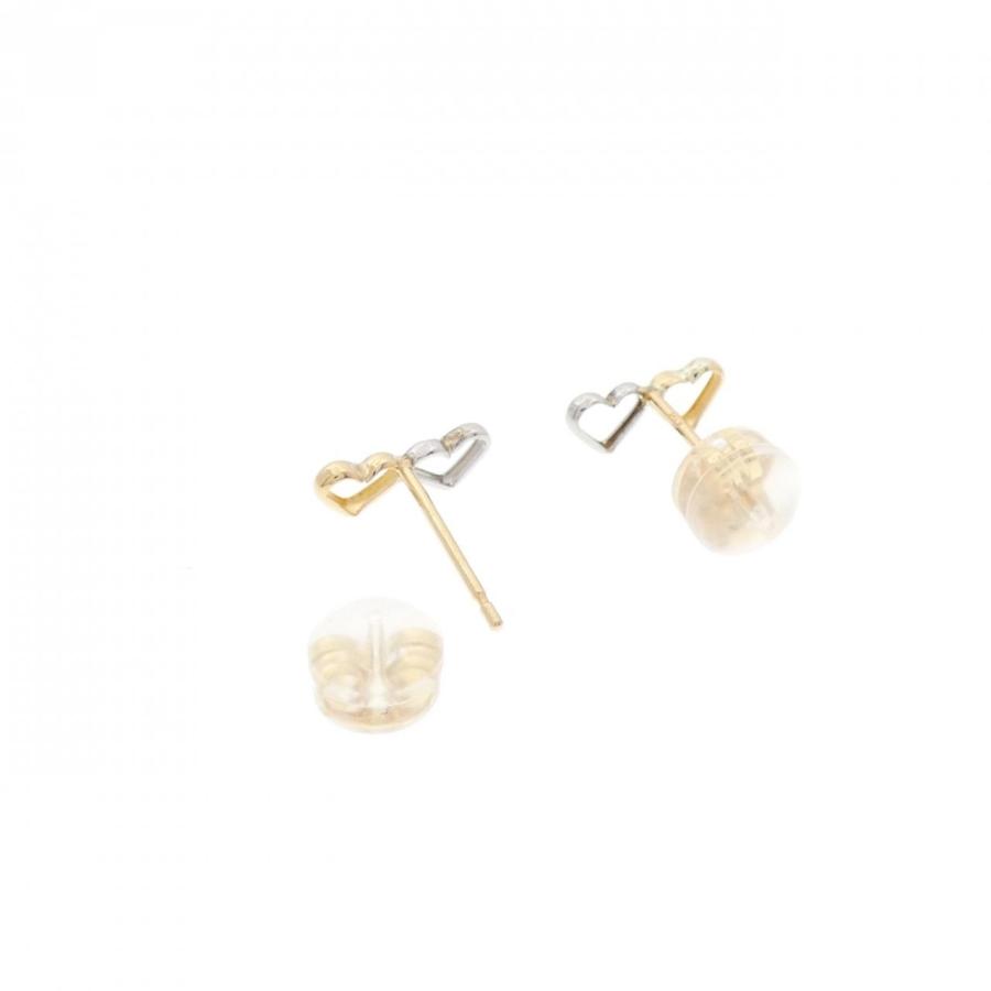 K18YG/PT ハート ピアス : KOMEHYO ONLINESTORE Yahoo!店 - 通販