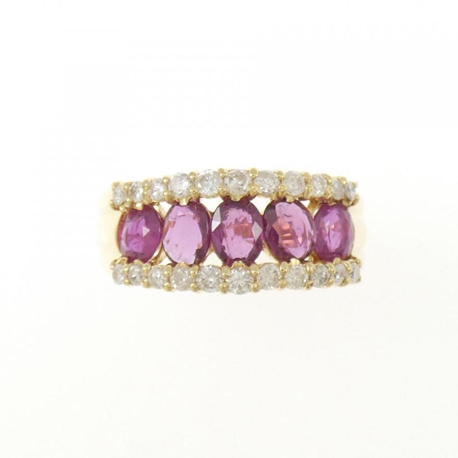 K18WGルビーリング K18YG ルビー リング 1.30CT : KOMEHYO ONLINESTORE Yahoo!店 - 通販