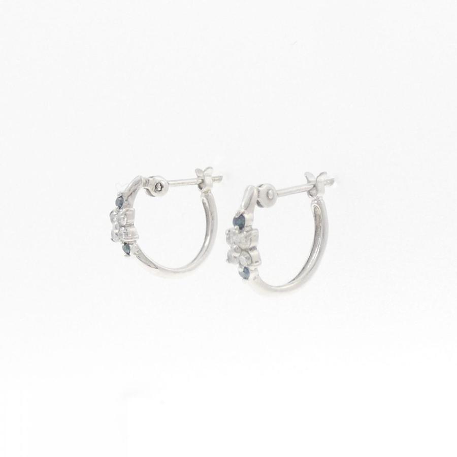 PT900 フラワー ダイヤモンド ピアス 0.10CT : KOMEHYO ONLINESTORE 