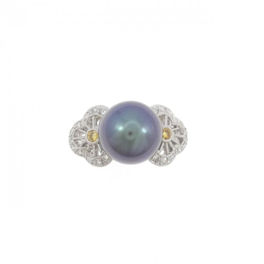 750WG 黒蝶パール リング 10.1mm : KOMEHYO ONLINESTORE Yahoo!店 