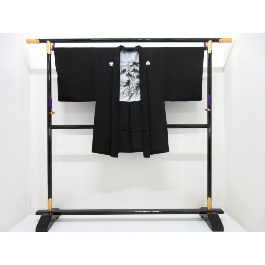 男物 黒羽二重 ☆本正装☆黒羽二重 紋付袴☆襦袢、羽織