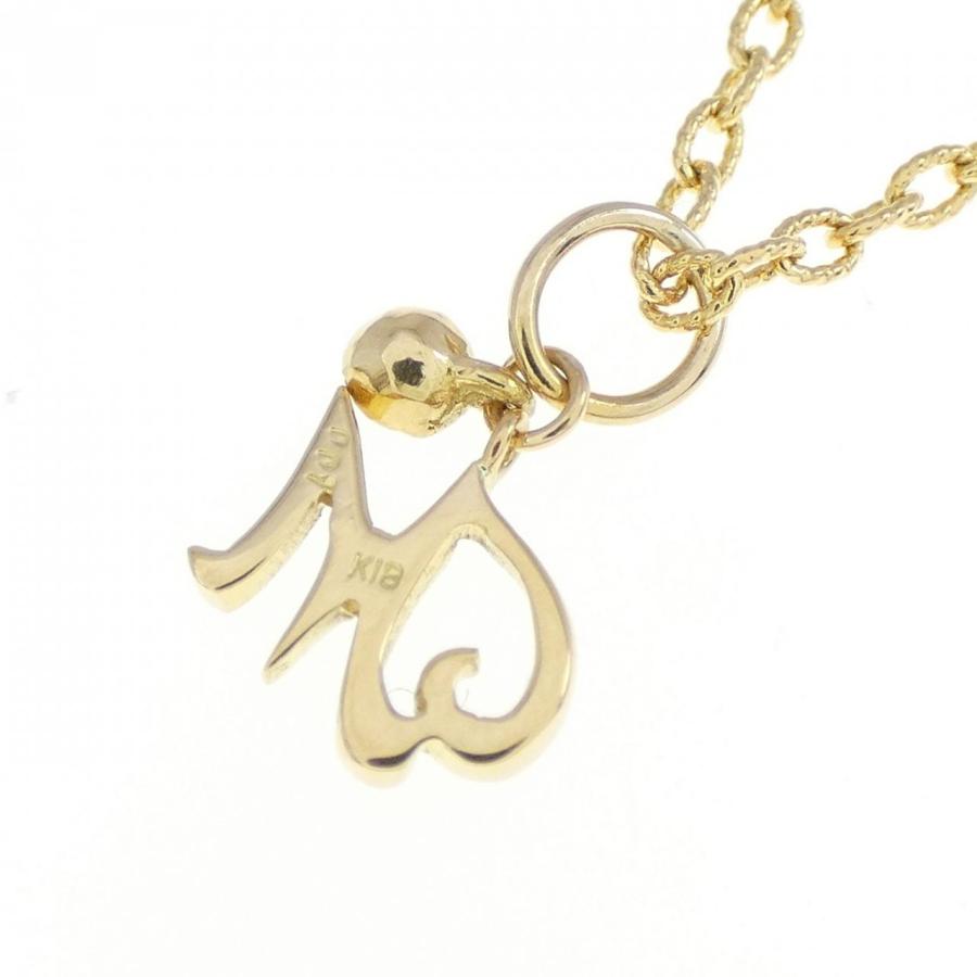 K18YG イニシャルM ダイヤモンド ネックレス 0.01CT : KOMEHYO K18YG イニシャルM ダイヤモンド ネックレス 0.01CT : KOMEHYO