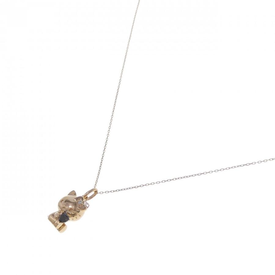 K18PG キャット ダイヤモンド ネックレス 0.10CT : KOMEHYO 