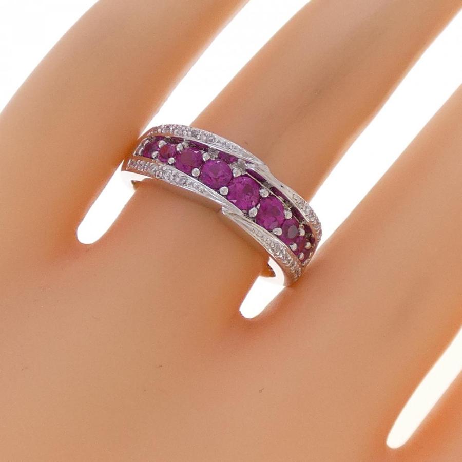 K18WG ルビー リング 0.75CT_3