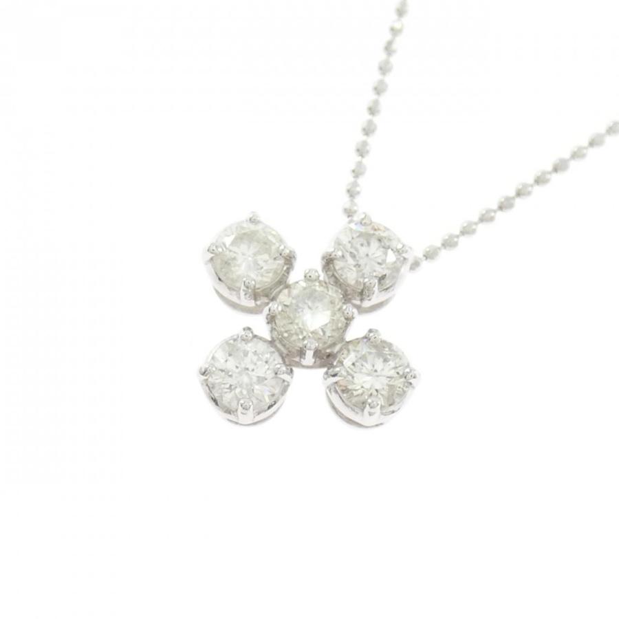 K18WG ダイヤモンド ネックレス 1.00CT : KOMEHYO ONLINESTORE Yahoo