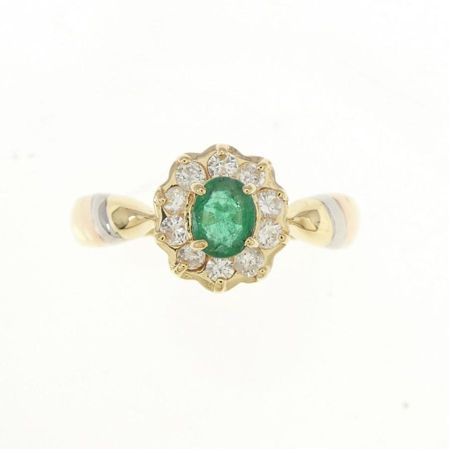 K18YG/PT900 エメラルド リング 0.25CT : KOMEHYO ONLINESTORE Yahoo 