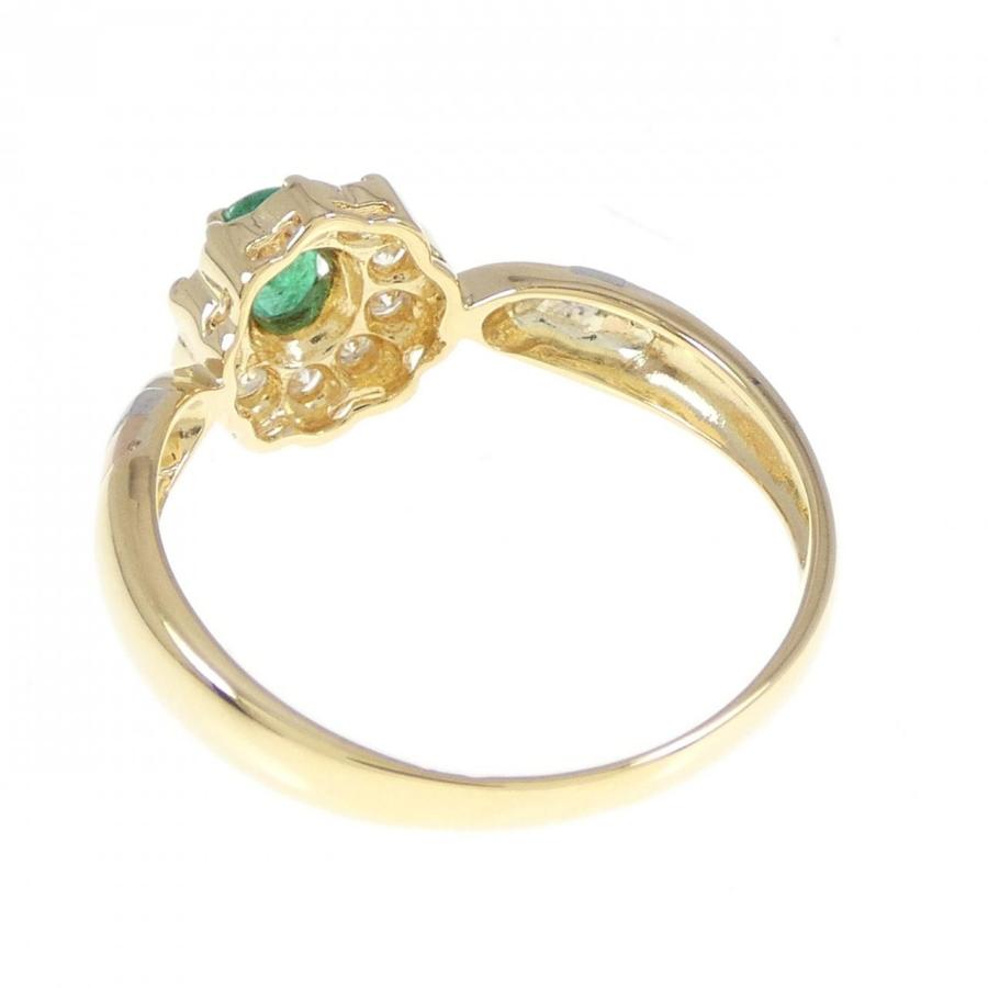 K18YG/PT900 エメラルド リング 0.25CT : KOMEHYO ONLINESTORE Yahoo 