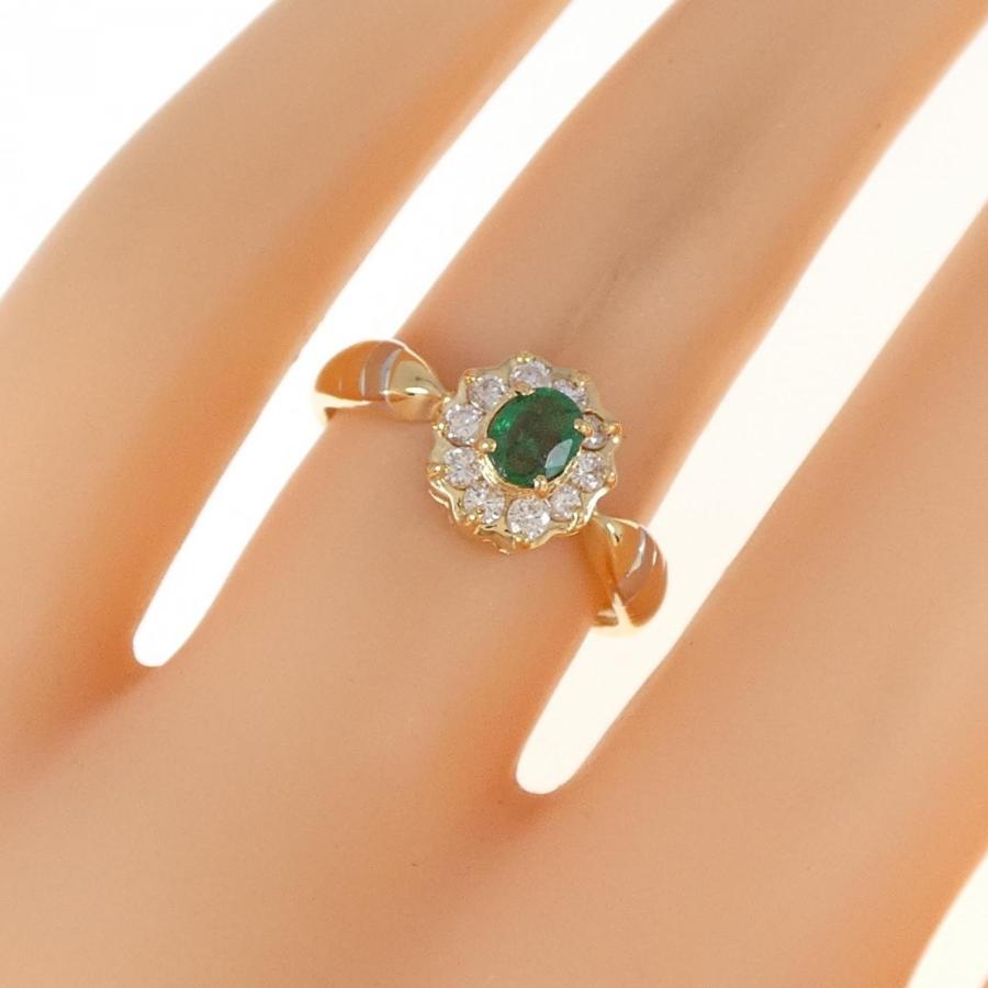 K18YG/PT900 エメラルド リング 0.25CT : KOMEHYO ONLINESTORE Yahoo 