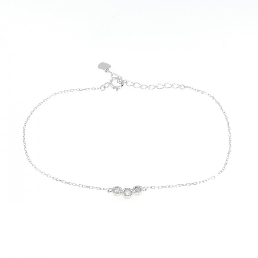 煙草です　K18WG ダイヤモンド　ブレスレット　0.70カラット K18ダイヤモンドブレスレット(0.04ct)｜ブレスレット｜ノジェス