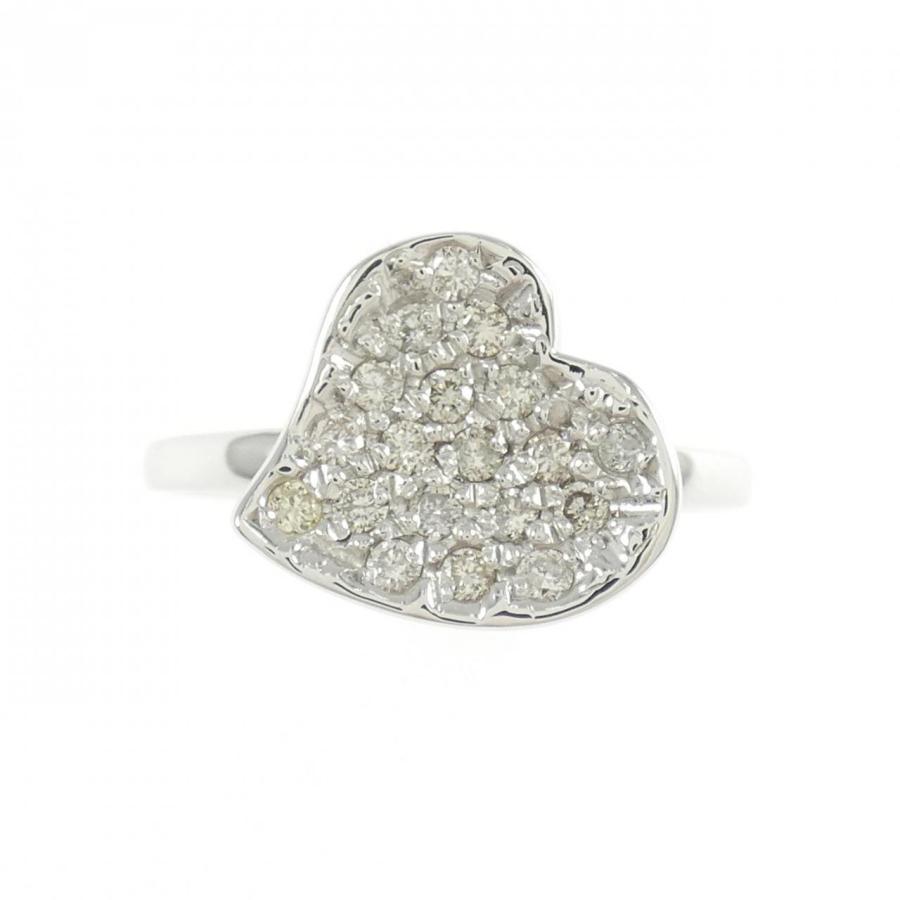 K18WG ハート ダイヤモンド リング 0.24CT : KOMEHYO ONLINESTORE 
