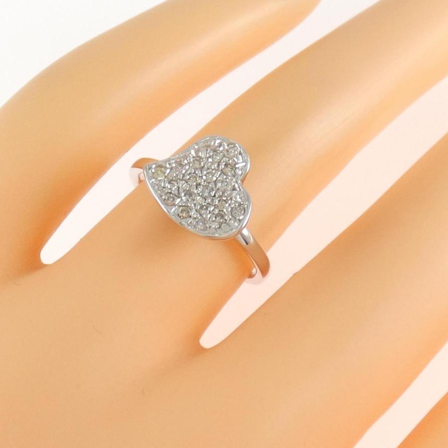 K18WG ハート ダイヤモンド リング 0.24CT : KOMEHYO ONLINESTORE 
