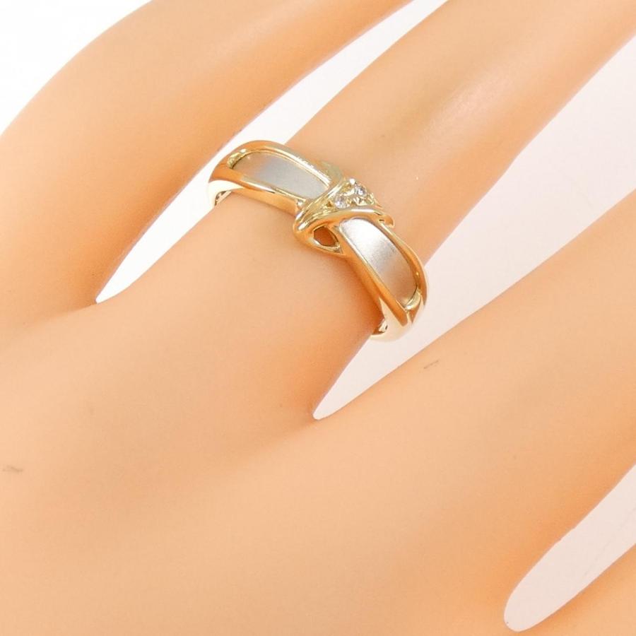 K18YG/PT900 ダイヤモンド リング 0.02CT : KOMEHYO ONLINESTORE Yahoo 