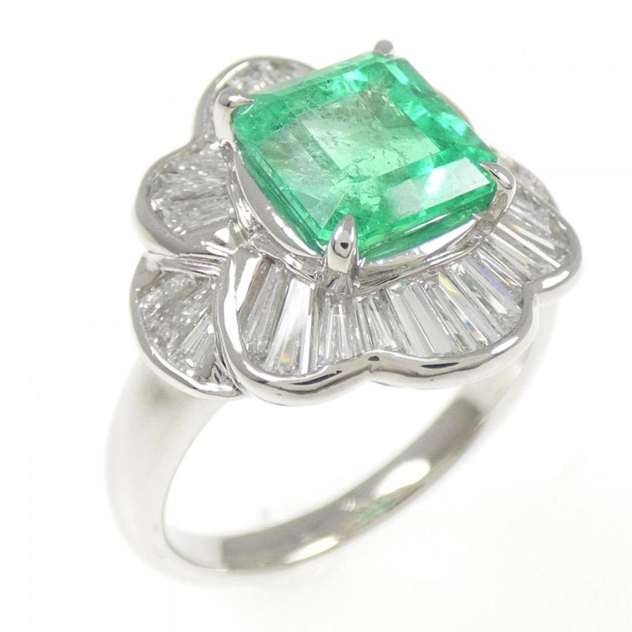 PT900 エメラルド リング 1.91CT : KOMEHYO ONLINESTORE Yahoo!店