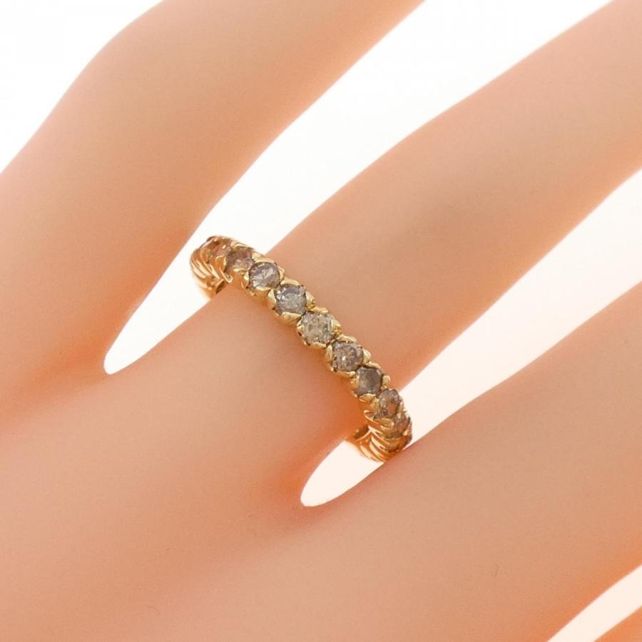 K18YG ハーフエタニティ ダイヤモンド リング 1.0CT : KOMEHYO