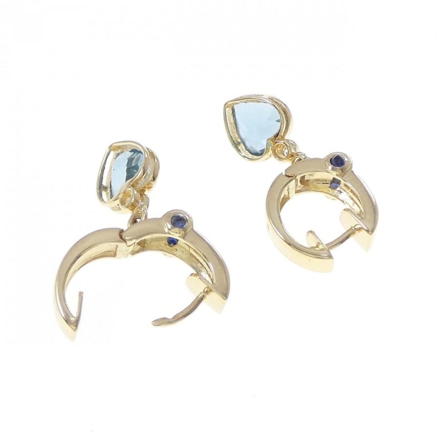K18YG ハート ブルートパーズ ピアス : KOMEHYO ONLINESTORE Yahoo!店