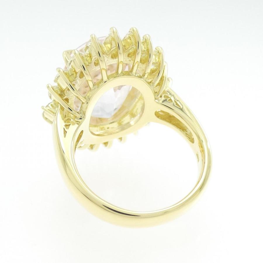 リングK18YG 12号 K18YG クンツァイト リング 12.05CT : KOMEHYO ONLINESTORE Yahoo!店