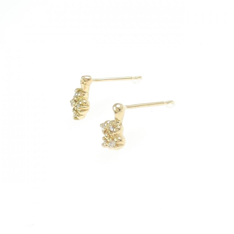 K18YG フラワー ダイヤモンド ピアス : KOMEHYO ONLINESTORE Yahoo!店